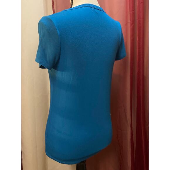 Urban CoCo Slim Fitted T-shirt, Steel blue, size small - Picture 7 of 10